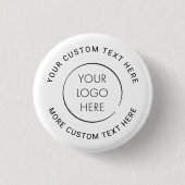 Benutzerdefinierter Geschäfts-Pin mit Logo, Market Button (Vorderseite)