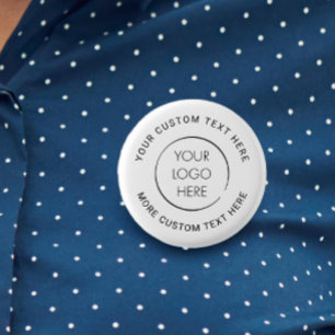 Benutzerdefinierter Geschäfts-Pin mit Logo, Market Button