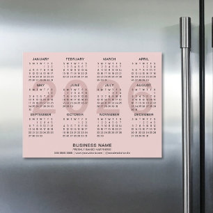 Benutzerdefinierter Geschäfts-Pink-2026-Magnetkale Magnetkarte