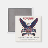 Benutzerdefinierter Geschäfts-Werbemagnet USA 250 Magnet (Vorderseite/Rückseite)