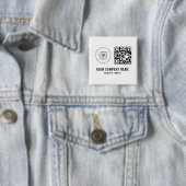 Benutzerdefinierter Geschäftsfirmenlogo-QR-Code Mi Button (Beispiel)