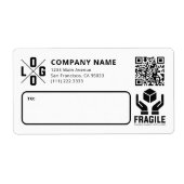 Benutzerdefinierter Geschäftslogo-QR-Code Fragil W (Vorne)