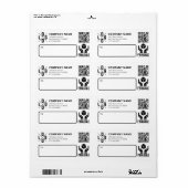 Benutzerdefinierter Geschäftslogo-QR-Code Fragil W (Vorne)