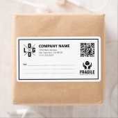 Benutzerdefinierter Geschäftslogo-QR-Code Fragil W (Insitu)