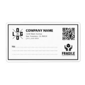 Benutzerdefinierter Geschäftslogo-QR-Code Fragil W (Vorne)