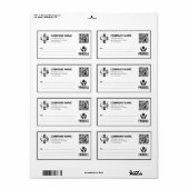 Benutzerdefinierter Geschäftslogo-QR-Code Fragil W (Vorne)