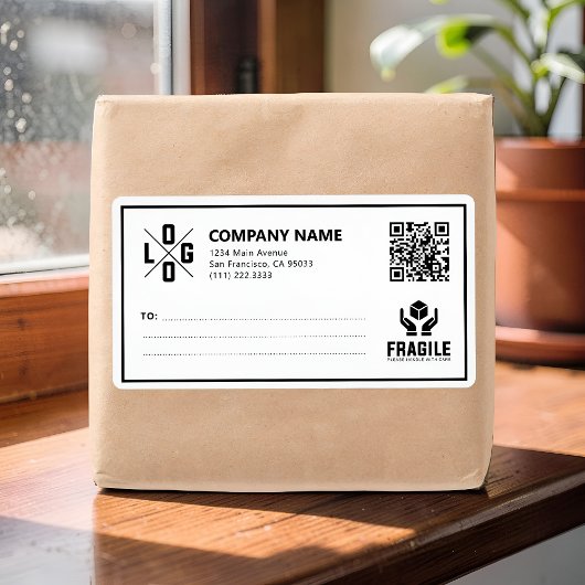 Benutzerdefinierter Geschäftslogo-QR-Code Fragil W