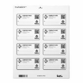 Benutzerdefinierter Geschäftslogo-QR-Code Fragile (Vorne)