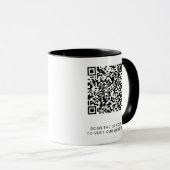 Benutzerdefinierter Geschäftslogo-QR-Code personal Tasse (VorderseiteRechts)