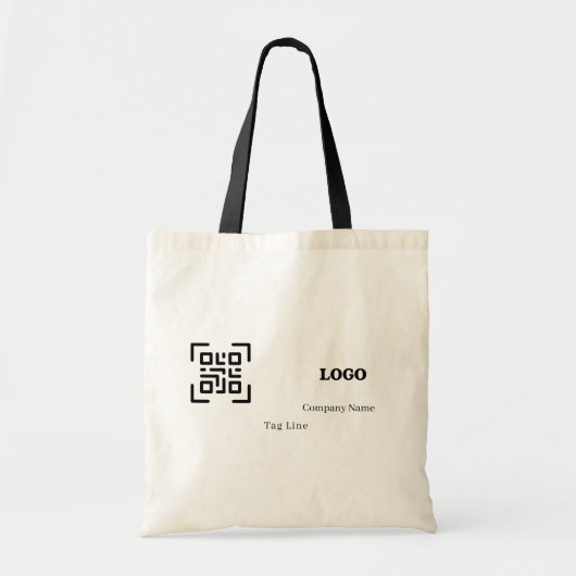 Benutzerdefinierter Geschäftslogo-QR-Code Werbeart Tragetasche (Vorne)