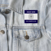 Benutzerdefinierter Geschäftslogo-Text Promotions- Button (Beispiel)