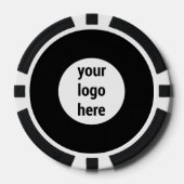 Benutzerdefinierter Geschäftslogo Werbe-QR-Code Sc Pokerchips (Vorderseite)