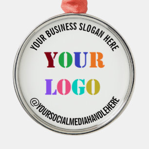 Benutzerdefinierter Geschäftslogo Werbe- Social Me Ornament Aus Metall