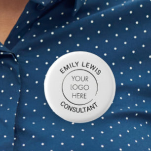 Benutzerdefinierter Geschäftspin mit Budget-Logo,  Button
