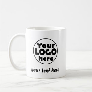 Benutzerdefinierter Geschäftstext für Firmenlogo   Kaffeetasse