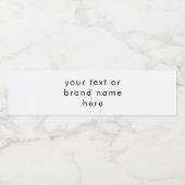 Benutzerdefinierter Geschäftstext Professionelles Wasserflaschenetikett (Einzelnes Label)