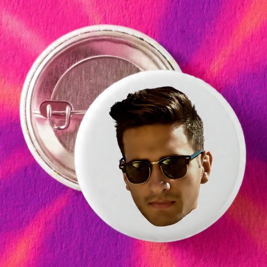 Benutzerdefinierter Gesichtsausschnitt Junggeselli Button