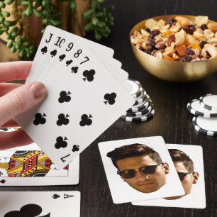 Benutzerdefinierter Gesichtsausschnitt Junggeselli Spielkarten