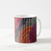 Benutzerdefinierter gestreifter Fantasy-Kunstbeche Kaffeetasse (VorderseiteRechts)