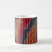 Benutzerdefinierter gestreifter Fantasy-Kunstbeche Kaffeetasse (Mittel)