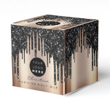 Benutzerdefinierter Glitzer Black Tropfens Boutiqu