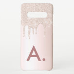 Benutzerdefinierter Glitzer-Tropfen mit einfachem  Samsung Galaxy S10  Hülle<br><div class="desc">Einfache Glitzer-Telefonzelle. Personalisieren Sie Ihre ersten</div>