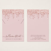 Benutzerdefinierter Glitzer Tropfen Ohrringe für d (Vorne & Hinten)