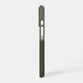 Benutzerdefinierter Glitzer und Matte Moss iPhone  16 Hülle (Linke Seite)