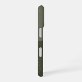 Benutzerdefinierter Glitzer und Matte Moss iPhone  16 Hülle (Rechte Seite)