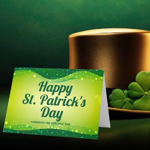 Benutzerdefinierter Glücklicher St. Patrick's Day Feiertagskarte