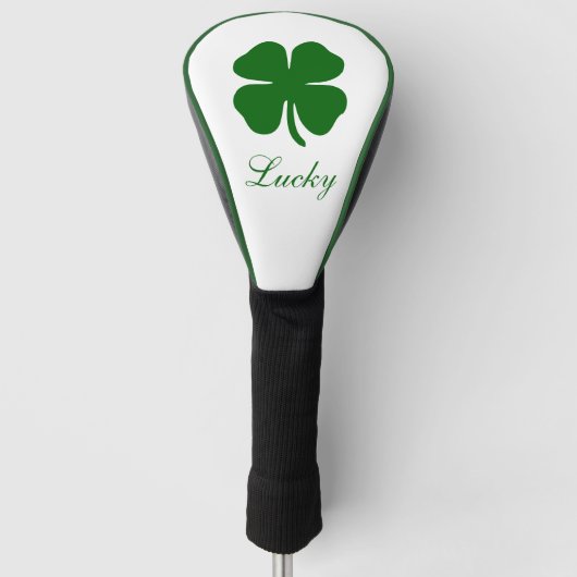 Benutzerdefinierter Glücksklee Golf Headcover (Vorderseite)