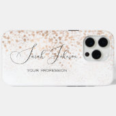 Benutzerdefinierter Gold Glitter Case-Mate iPhone Hülle (Rückseite (Horizontal))