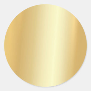 Benutzerdefinierter Gold-Look Blank Logo-Text hinz Runder Aufkleber