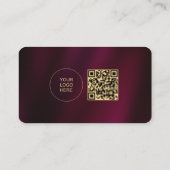 Benutzerdefinierter Gold-Text Hochladen der abgeru Visitenkarte (Rückseite)