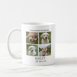 Benutzerdefinierter Golden Retriever 8 Foto Kaffee Kaffeetasse