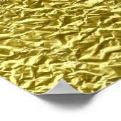 Benutzerdefinierter Goldfolieneffekt Poster (Ecke)