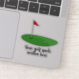 Benutzerdefinierter Golf-Spruch Laptop-Aufkleber Aufkleber
