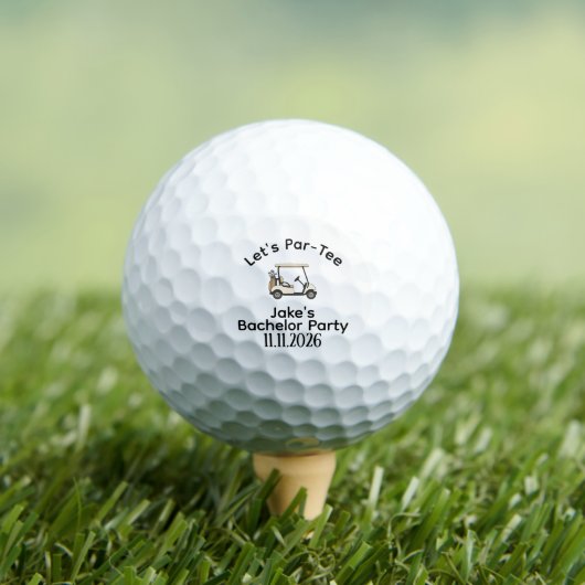 Benutzerdefinierter Golfball für Hochzeit, Jungges (Insitu T-Shirt)