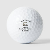 Benutzerdefinierter Golfball für Hochzeit, Jungges (Vorderseite)