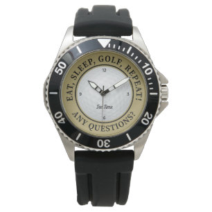 Benutzerdefinierter Golfball Sports Golfer Zitat G Armbanduhr