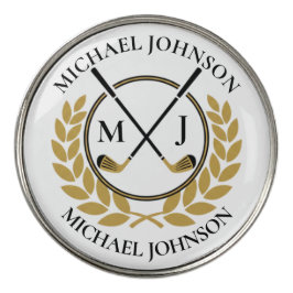 Benutzerdefinierter Golfballmarker mit Namen und I
