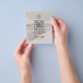 Benutzerdefinierter Google Bewertungen QR-Code  Flyer (Gruppe)