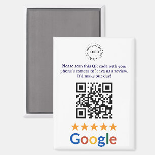 Benutzerdefinierter Google Reviews QR-Code für Unt Magnet
