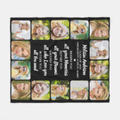 Benutzerdefinierter Graduate 14 Foto Inspiration A Fleecedecke (Vorderseite (Horizontal))