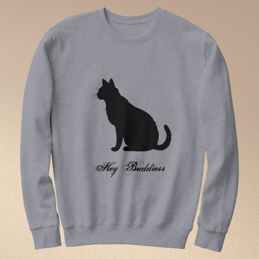Benutzerdefinierter grauer Pullover für schwarze K