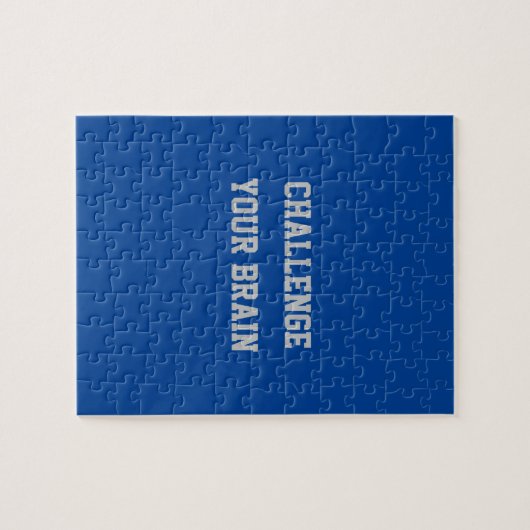 Benutzerdefinierter grauer Text fordert Ihr Gehirn Puzzle (Horizontal)