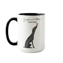Benutzerdefinierter Greyhound-Mom-Tasse, Personali