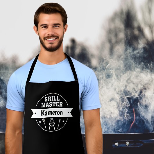 Benutzerdefinierter Grill-Master (mit Ihrem Namen) Schürze
