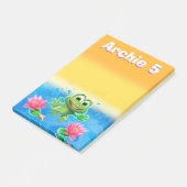 Benutzerdefinierter großer Sprungfrosch Post-it Klebezettel (angewinkelt)