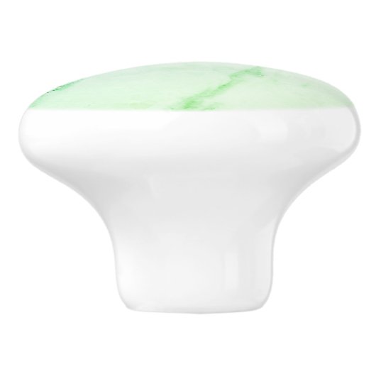 Benutzerdefinierter grüner Marmor Keramikknauf (Seitenansicht)